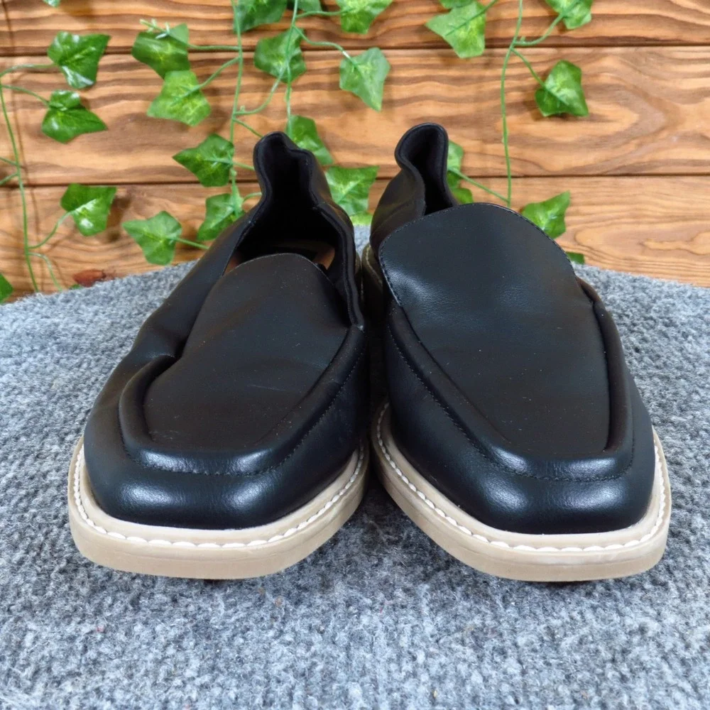 DV Dolce Vita Flirty Women Loafers Size 7 Work Office Black Synthetic Leather